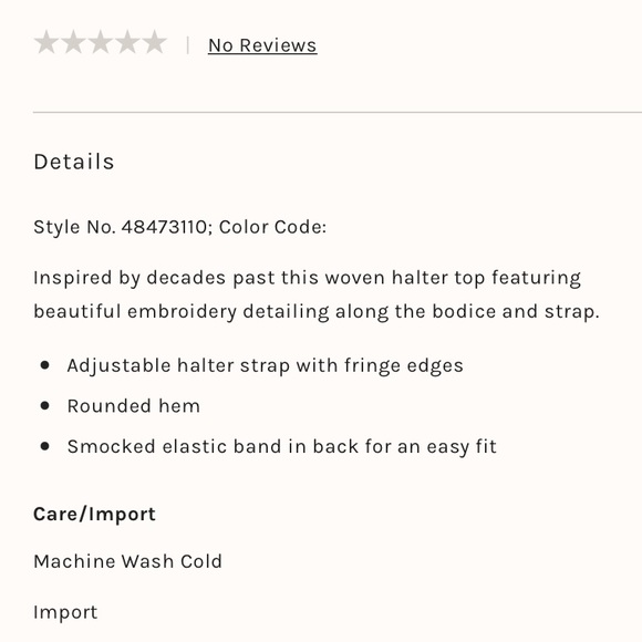 Free People Ooh La La Embroidered Halter Top - Picture 2 of 4